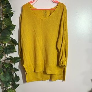 Plus size mustard sweater